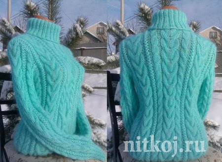 Вязанный свитер «Нежность»