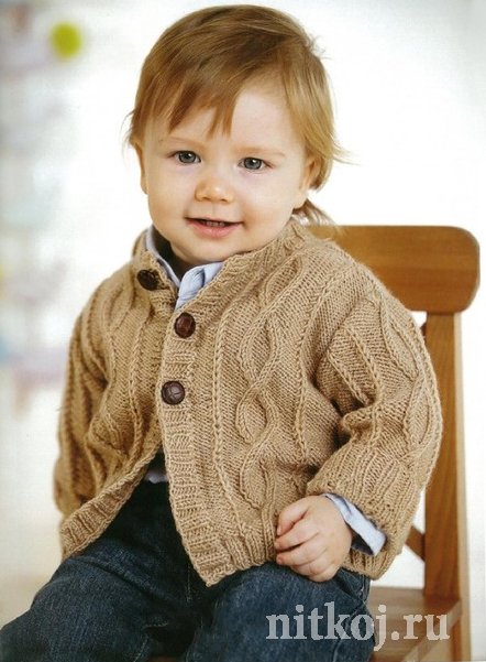 Вязаный пуловер для мальчика описание вязания: