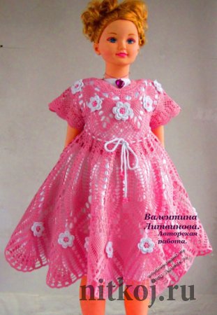 Платье для девочки — работа Валентины Литвиновой