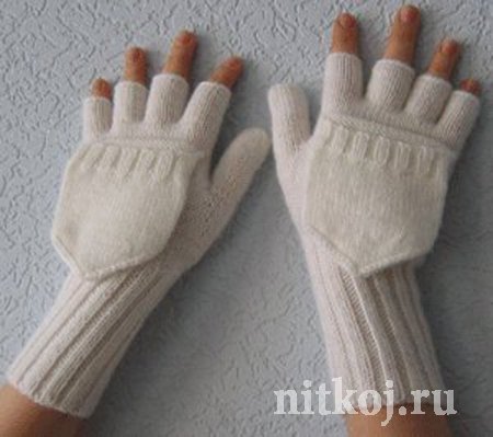 Варежки - перчатки спицами